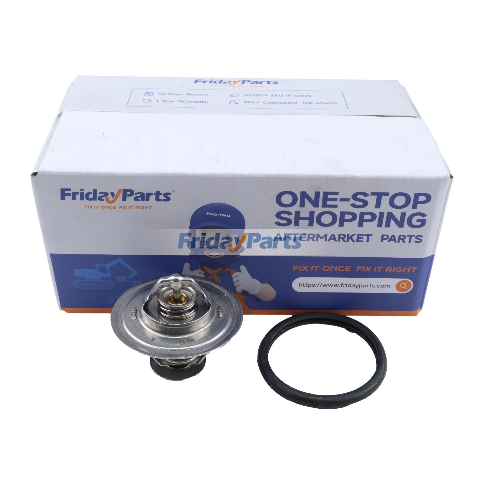 Thermostat 84383461 2856541 for CASE 440 450 465 440CT 450CT 580N FARMALL 110A WX125 SR130 SR150