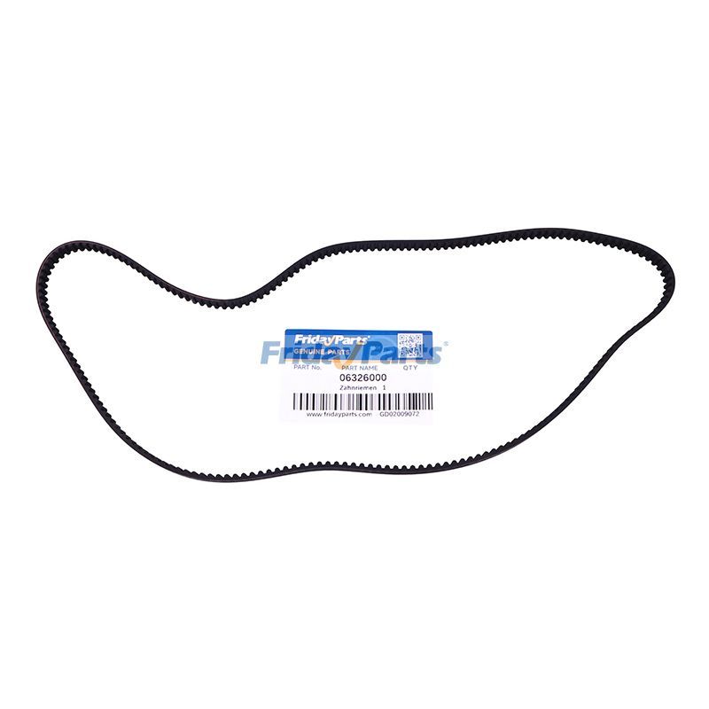Toothed Drive Belt 06326000 for Bomag Walk Behind Roller BW65H