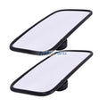 2 Pieces Large Size 7" x 12" Universal Combine Farm Tractor Mirror for Case IH John Deere Massey Ferguson New Holland Challenger White AGCO