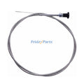 Universal Rotary Push Pull Choke Cable 60" Conduit 36" Travel 2-3/4" Knob
