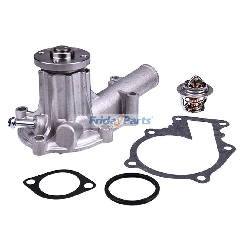 Water Pump with Thermostat Kit 25-33024-00SV 25-39236-01 25-37558-00 for Kubota D1105 Carrier CT3.69 Engine