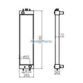Water Radiator Core for CASE CX145 Crawler Excavator