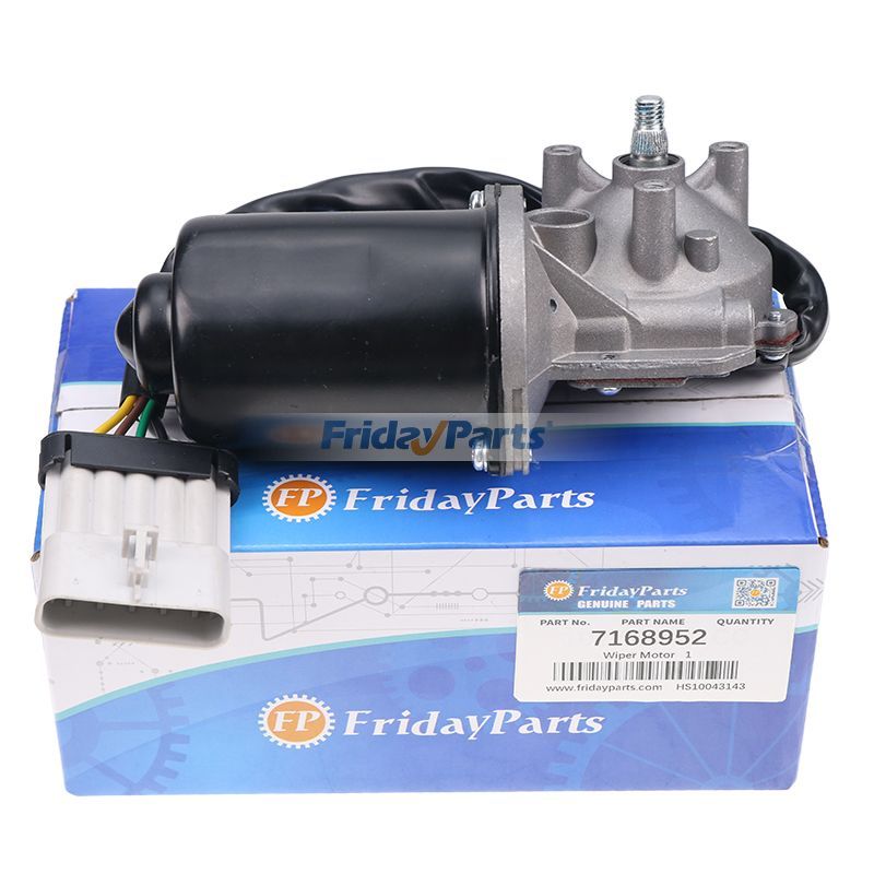 Wiper Motor 7168952 for Bobcat S450 S510 S530 S550 S570 S590 S630 S650 S740 S750 S770 S850 T450 T550 T590 T630 T650 T750 T770 T870