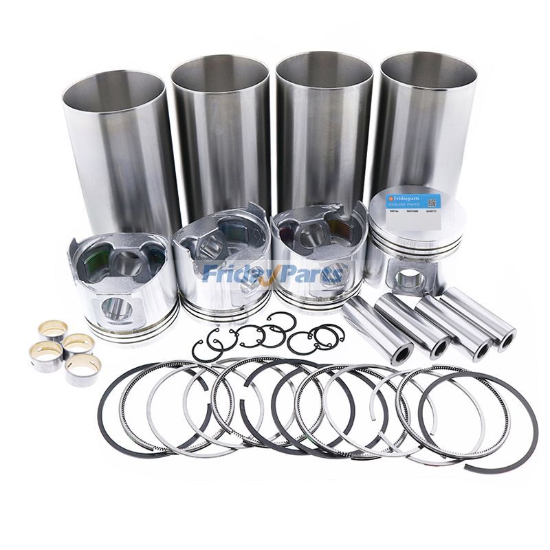 Cylinder Liner Kit Engine Four Matching for Yanmar 4TNV98 4TNV98T Komatsu S4D98E-2NFN