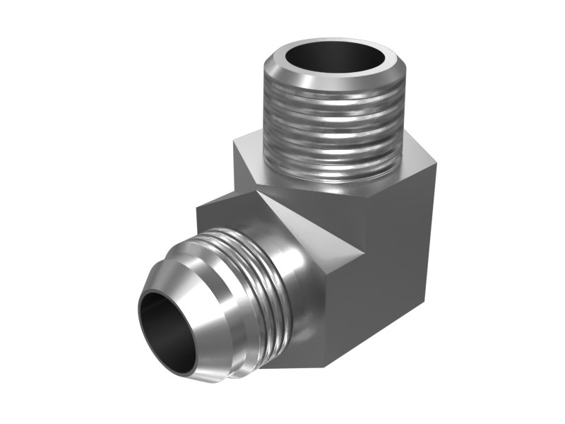 001-6301 1-1/16-12 Thread 90 Degree Prelube Elbow