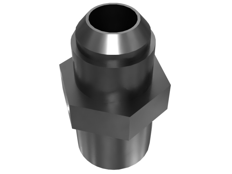 001-6412 37 Degree Flare to NPTF End Straight Adapter
