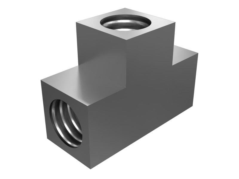 006-0210 Female to Female to Female Tube Tee Adapter