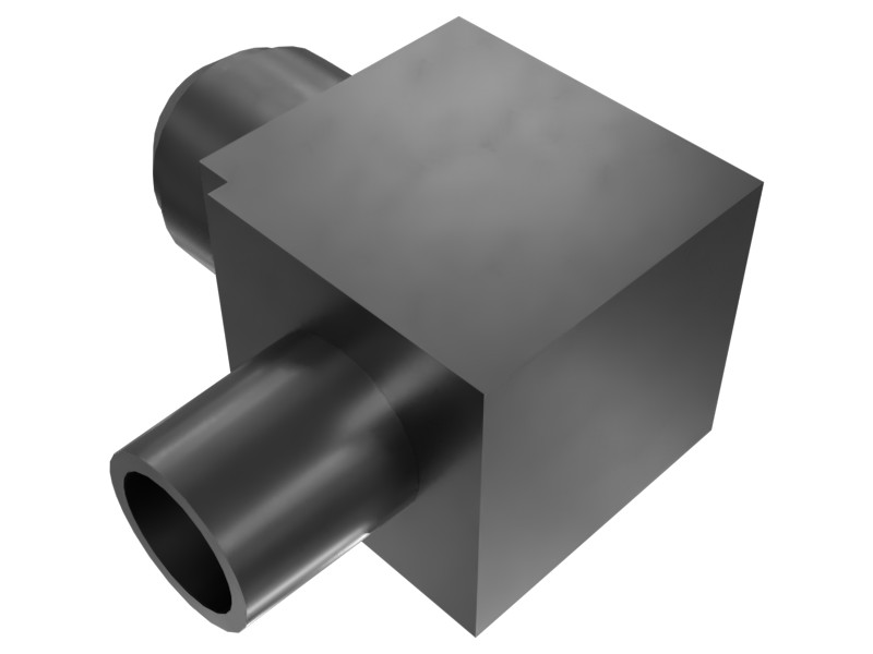 006-2325 3/8-18 Thread 90° Elbow Adapter