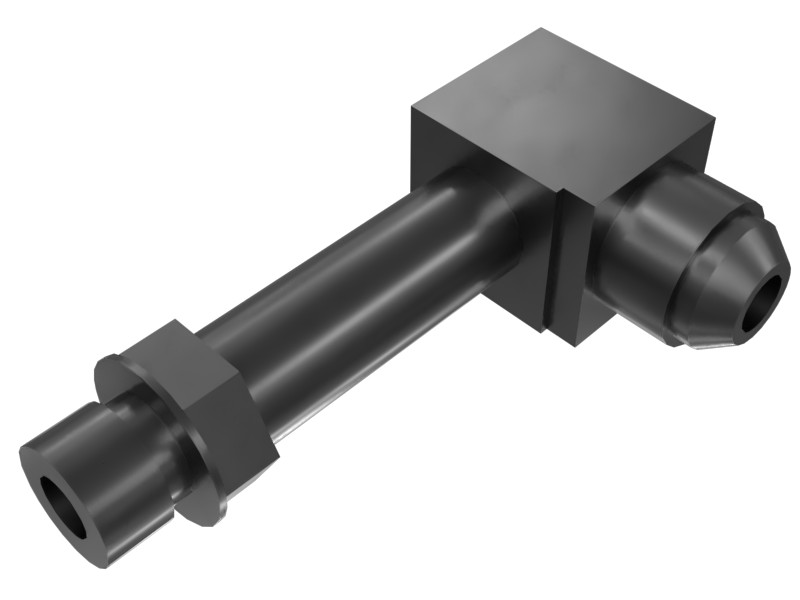 030-8276 9/16-18 Thread 90° Elbow Adapter