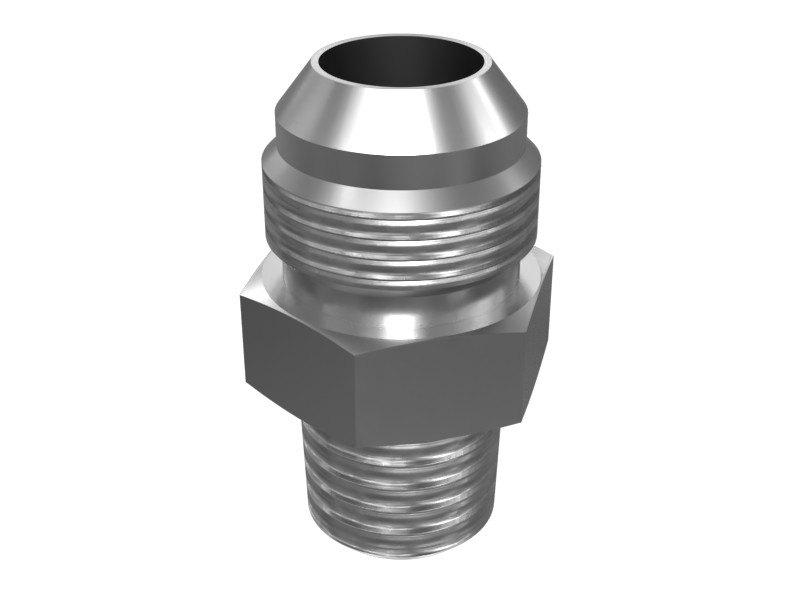 030-8310 37 Degree Flare to NPTF End Straight Adapter