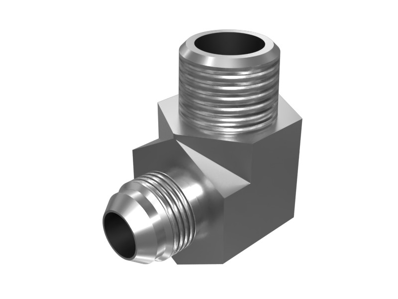 061-6717 Hex Head 90 Degree Elbow to Flare Adapter