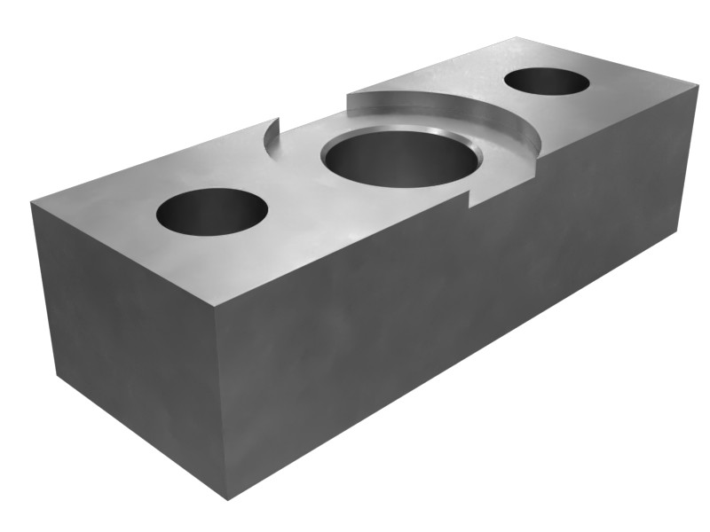 107-0744 Water Tube and Tube Group Steel Block
