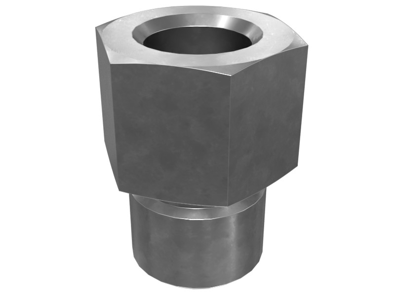 108-7516 9/16-18 Hex Head Straight O-Ring Adapter