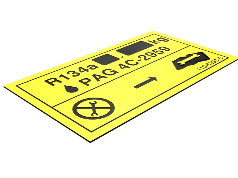 110-6393 Instruction Plate