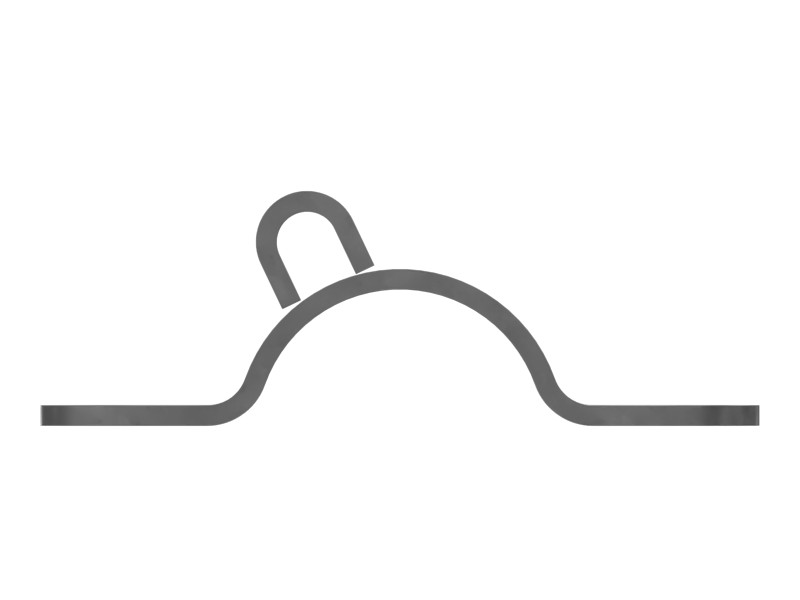 111-9373 Single Tube Half-Ring Saddle Clamp - image 2