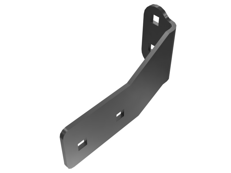 123-3698 6 mm Thick Four-Bolt Mounting Base