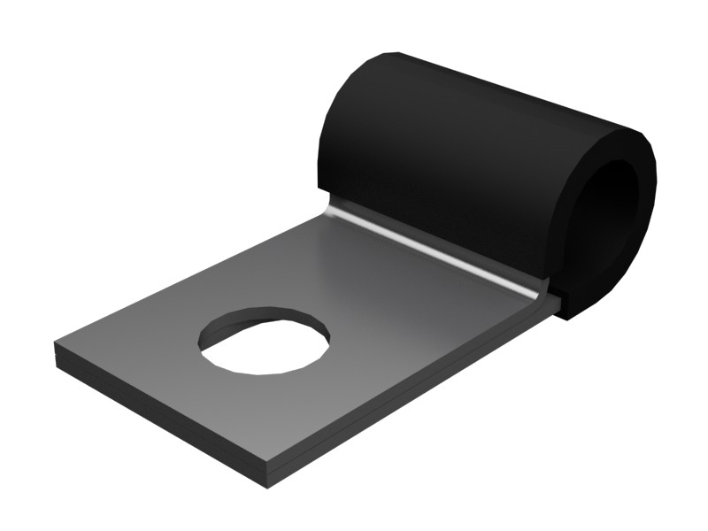 124-0174 11.10 mm Minimum Single Tube Steel Loop Clamp