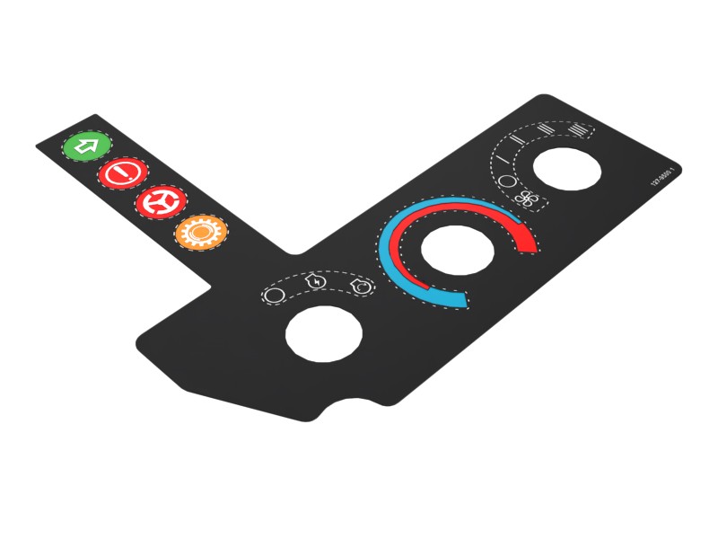 127-9500 Instrument Panel Identification Film