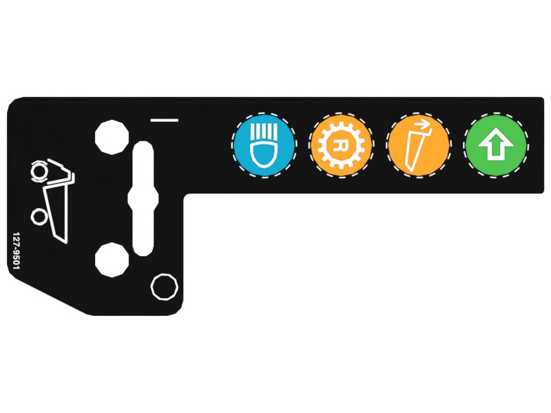 127-9501 Instrument Panel Service Brake Control Film - image 3