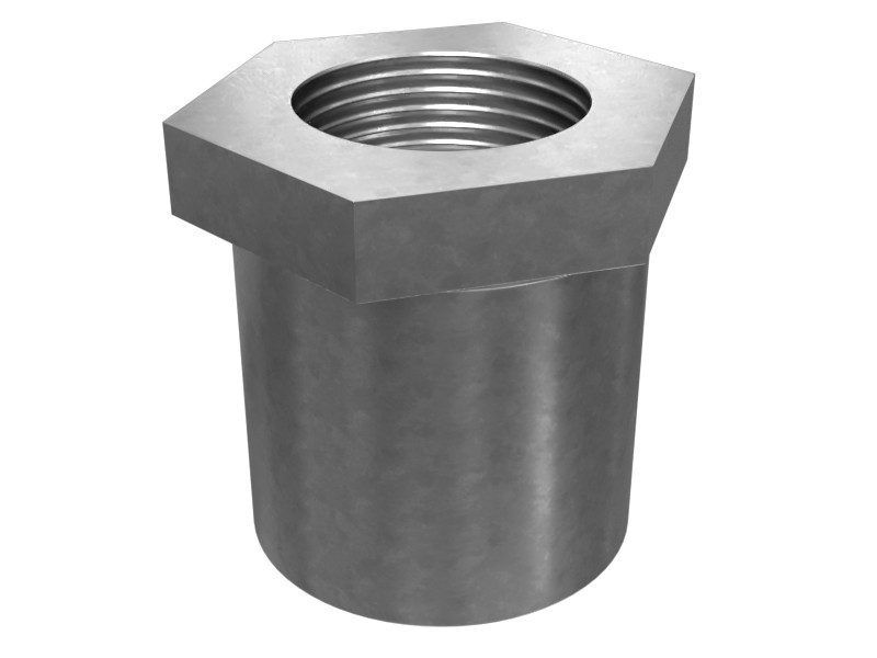 132-7993 1" Hollow Hex Barrel Nut