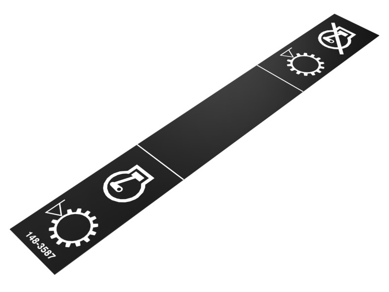 148-3587 Transmission Oil Level Identification Film