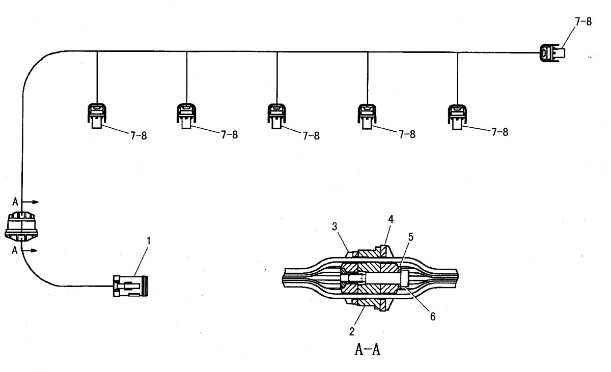 153-8920 Electronic Control Wiring Harness