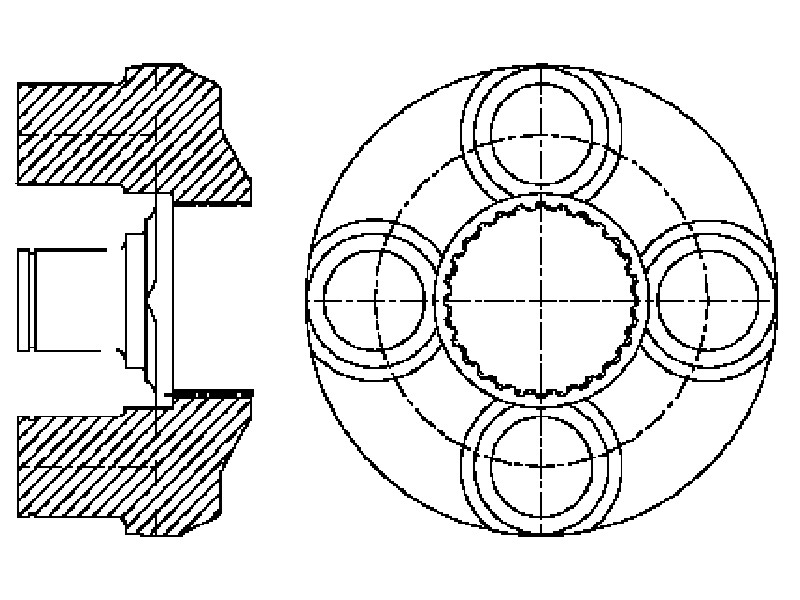 155-0836 140 mm OD Planetary Gear Carrier