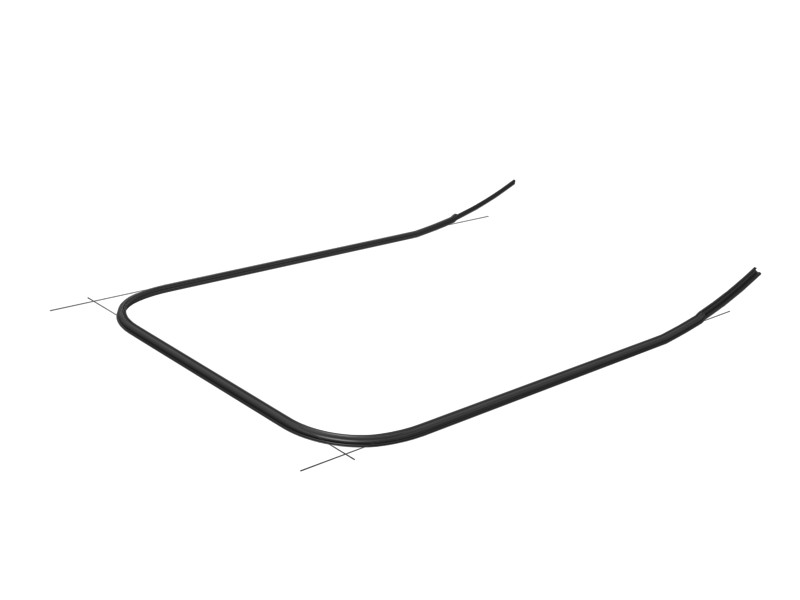 156-6601 1457.9 mm Long EPDM Rubber Window Glass Seal