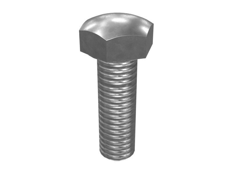 158-4775 M12 Triple Grouser Track Shoe Bolt