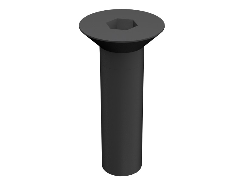 159-8839 60 mm Long Flat Head Hex Socket Square Drive Screw