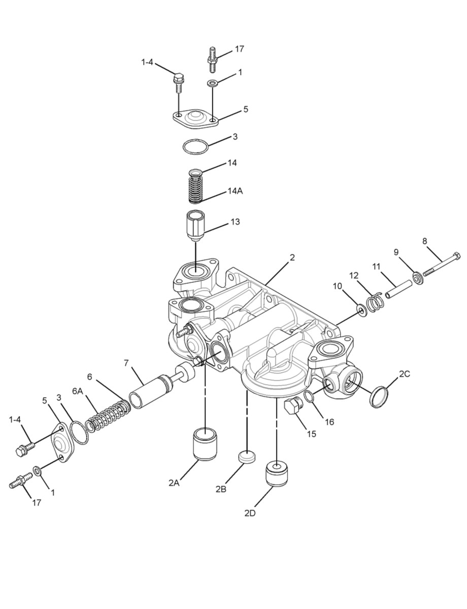 166-1329 Engine Oil Filter Base