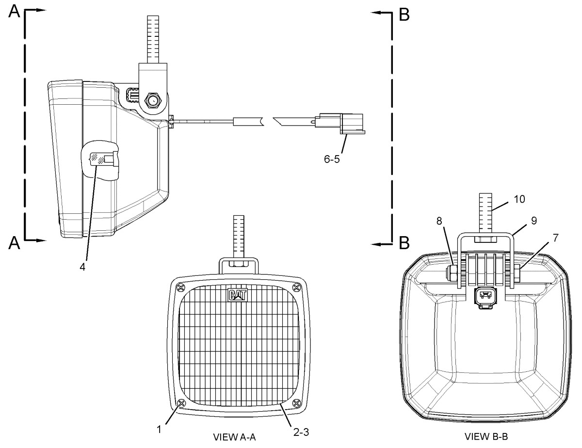 176-0780 24 Volt Vertical Mount Floodlight
