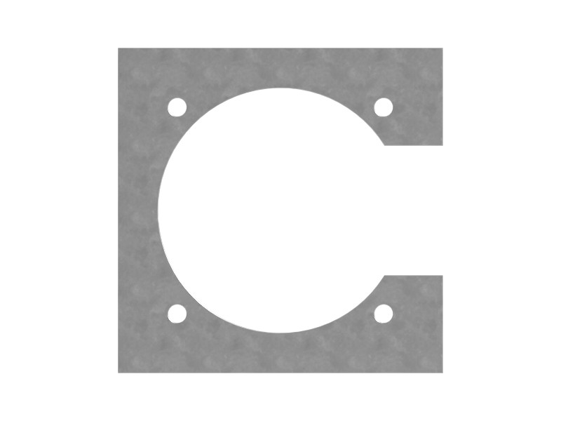 189-2512 2 mm Thick Four-Bolt Mounting Base - image 3