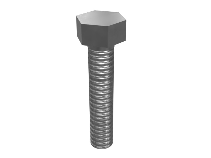 1A-9579 38.10 mm Shank Length External Hex Steel Bolt
