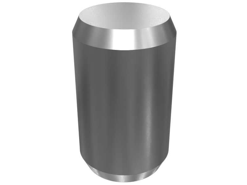 1F-1006 15.75 mm Long Chamfered End Steel Dowel