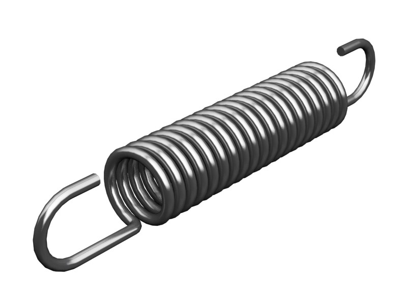 1H-2348 7.93 mm Wire Diameter Hook Extension Spring