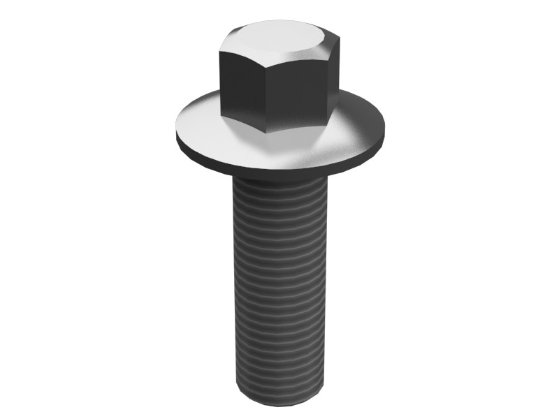 208-9282 M8-1.25 x 25 mm Hex Flange Head Bolt