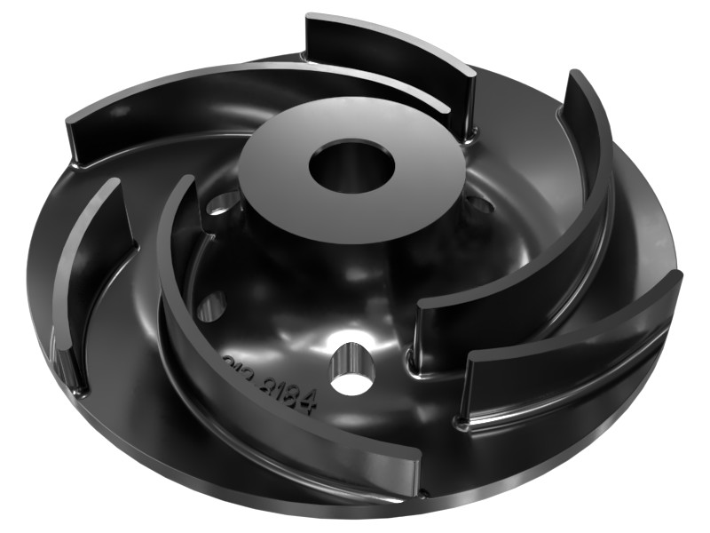 212-8184 6 Vane Water Pump Impeller