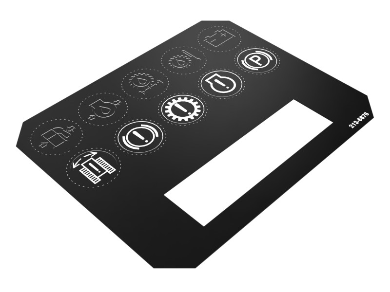 213-6876 Clutch and Brake Monitor Sticker Film