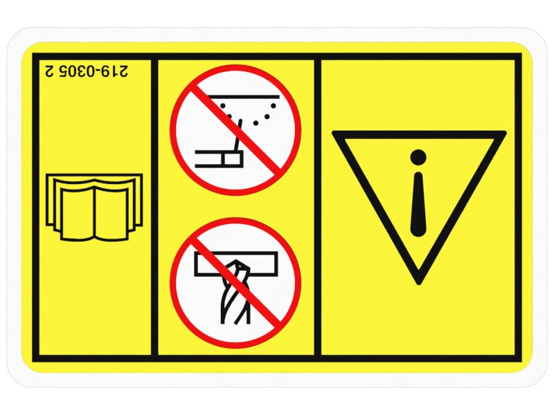 219-0305 Warning Film Label - image 3