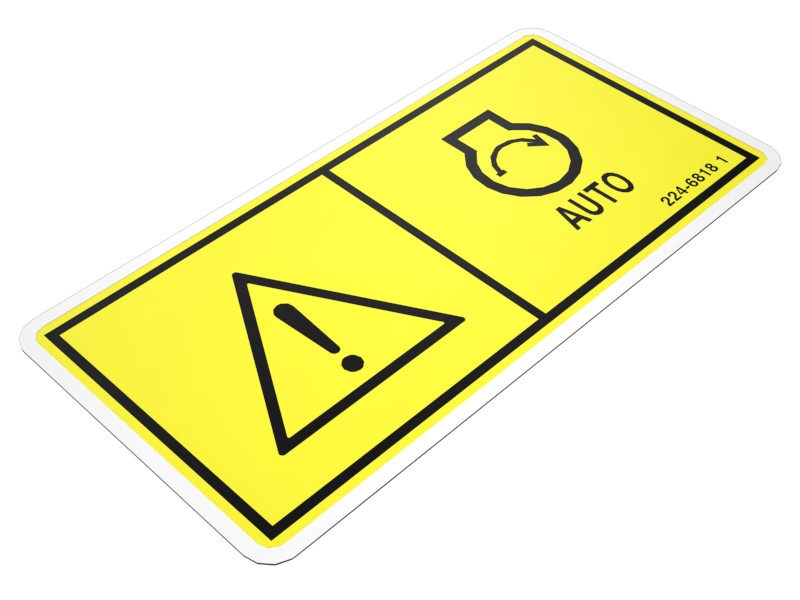224-6818 50 mm Wide Warning Film