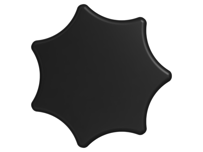224-9072 Matte Black Hand Knob for Air Filter Cover - image 3