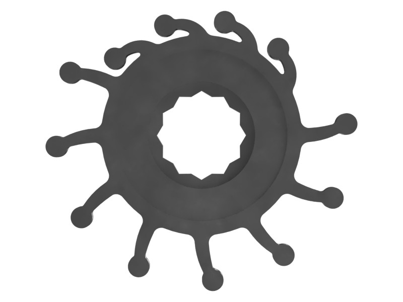 232-3198 12 Vane Water Pump Impeller - image 3