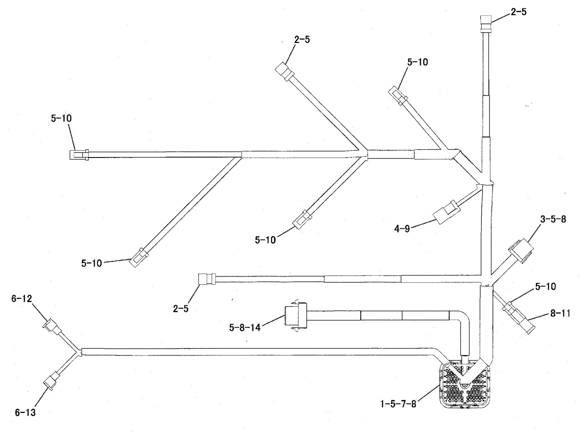 235-8202 Electronic Control Module External Wiring Harness