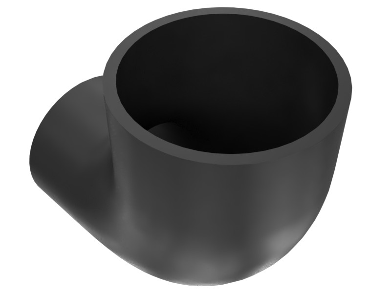 236-6525 Oil Cooler Core 90° Rubber Elbow