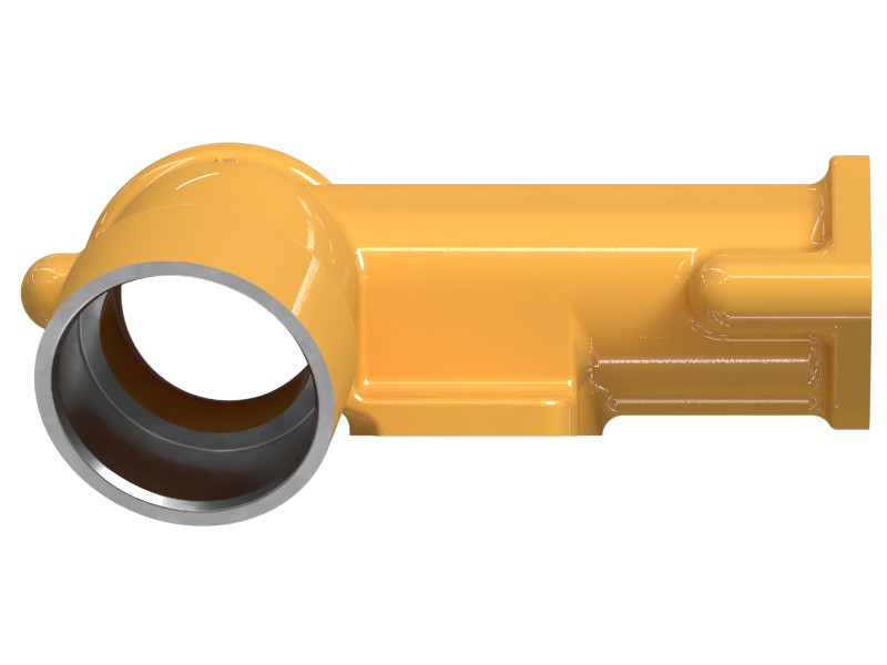 244-5867 84 mm OD Oil Cooler Bypass Elbow - image 4