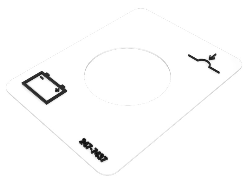 247-7437 Circuit Breaker Identification Film Label