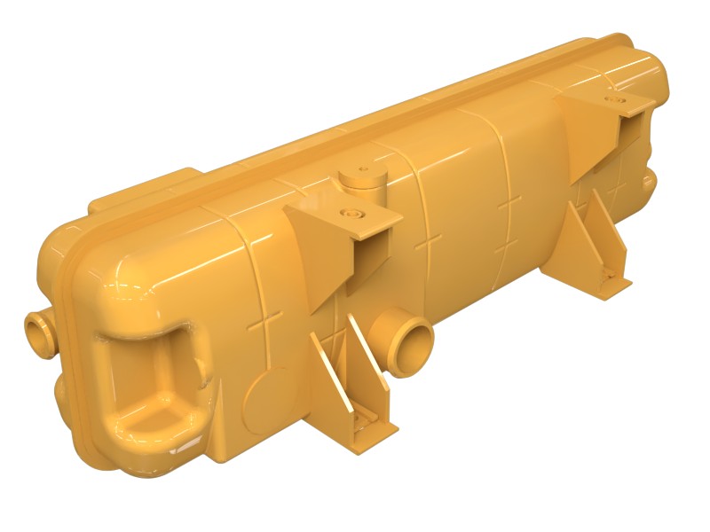 250-4455 Right Side Radiator Tank