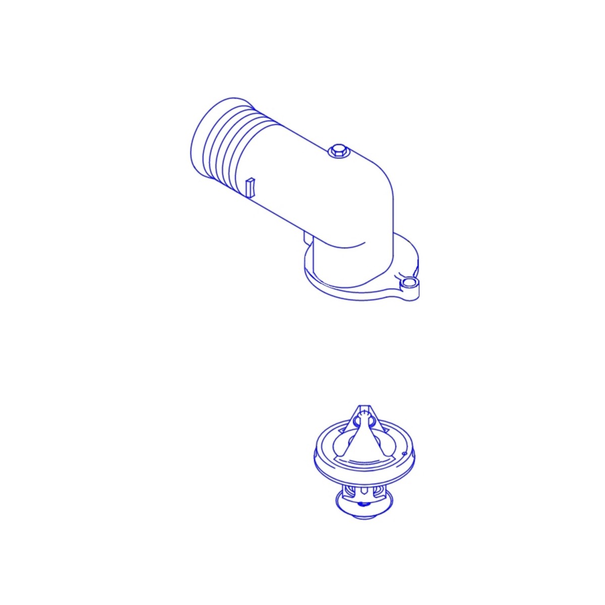254-2269 Water Temperature Regulator Connection