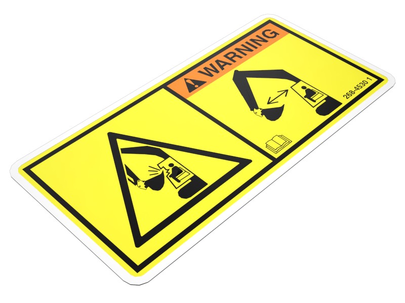 268-4530 Warning Film Label